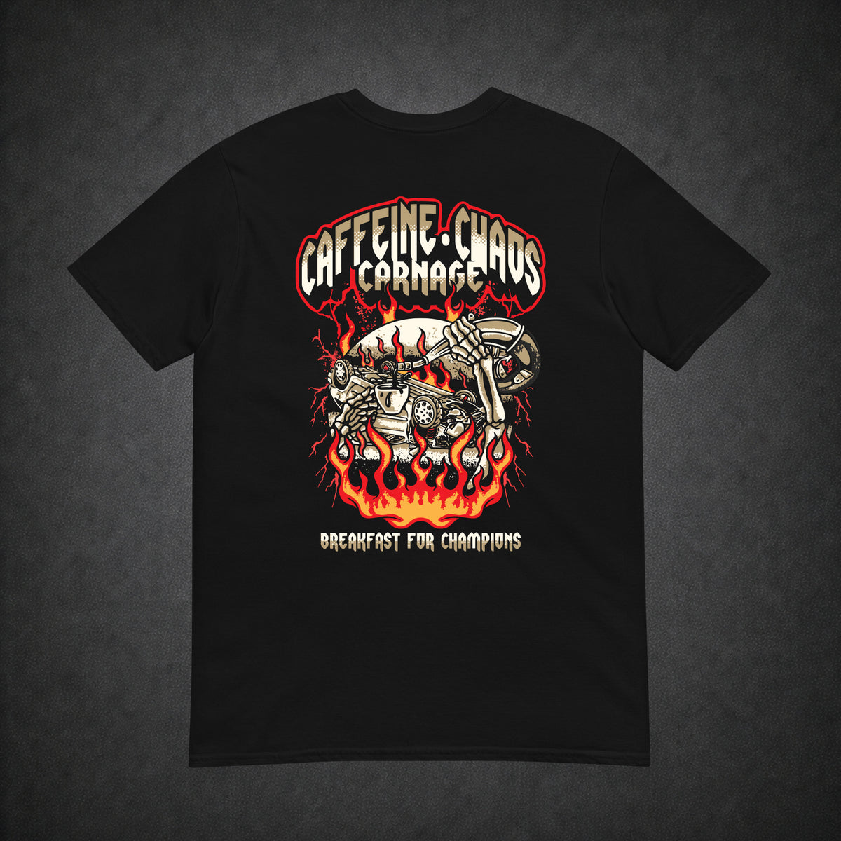 Caffeine, Chaos, Carnage Tee