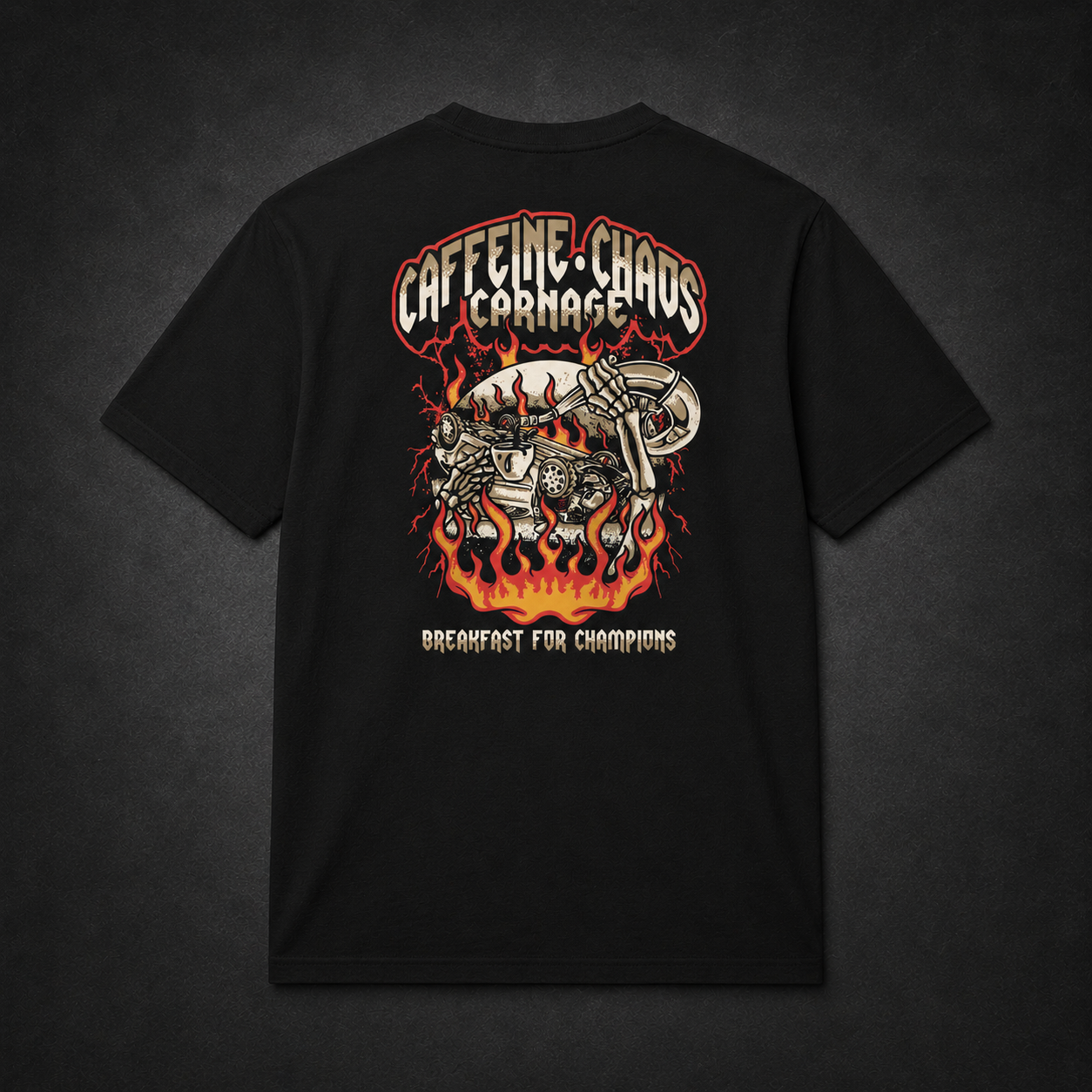 CAFFEINE, CHAOS, CARNAGE - TEE