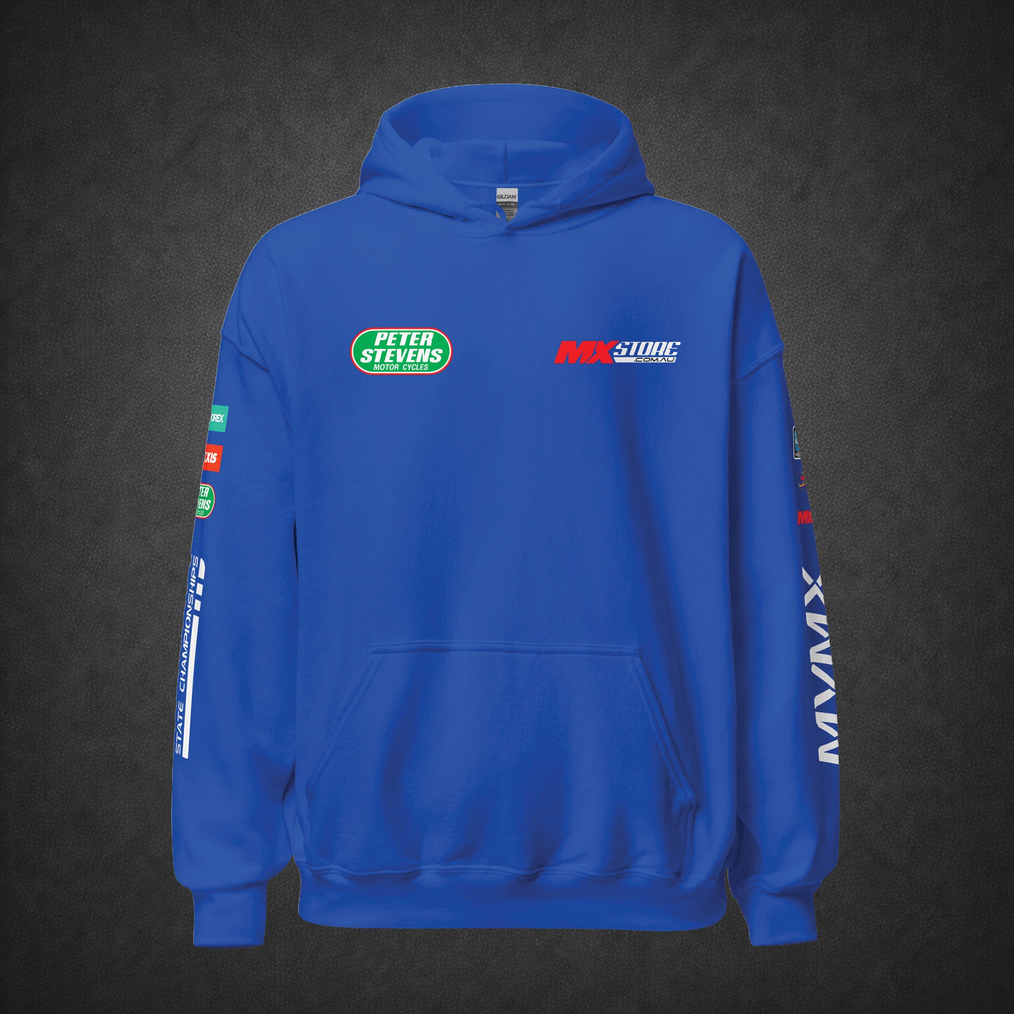 MVMX Hoodie 2026 – Royal front