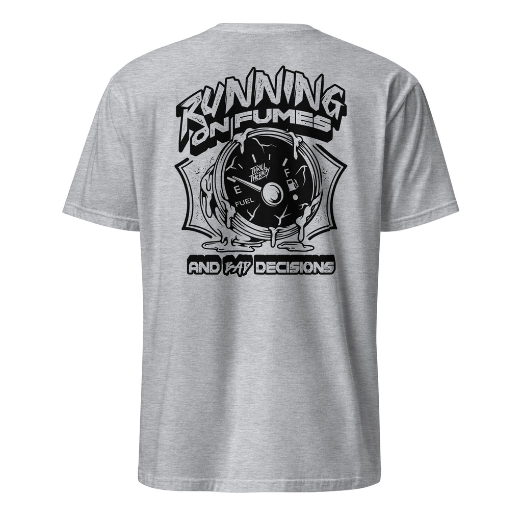 RUNNING ON FUMES - GREY TEE